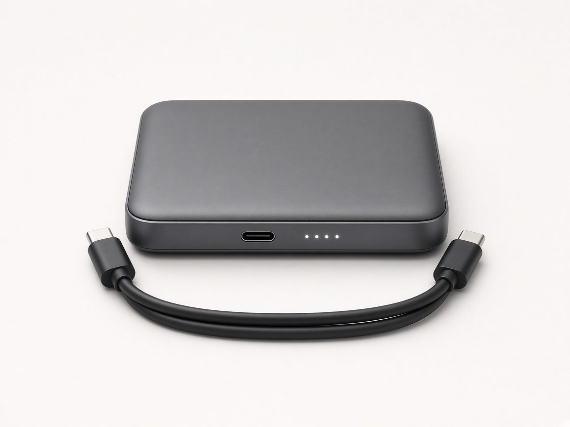 Batterie externe compacte avec câble USB-C