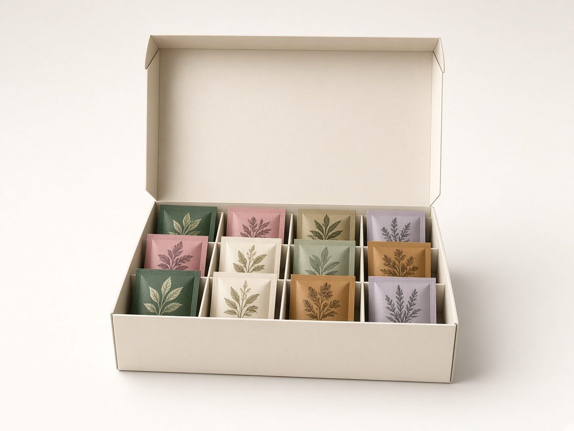Boîte calendrier de l'Avent avec sachets de thé