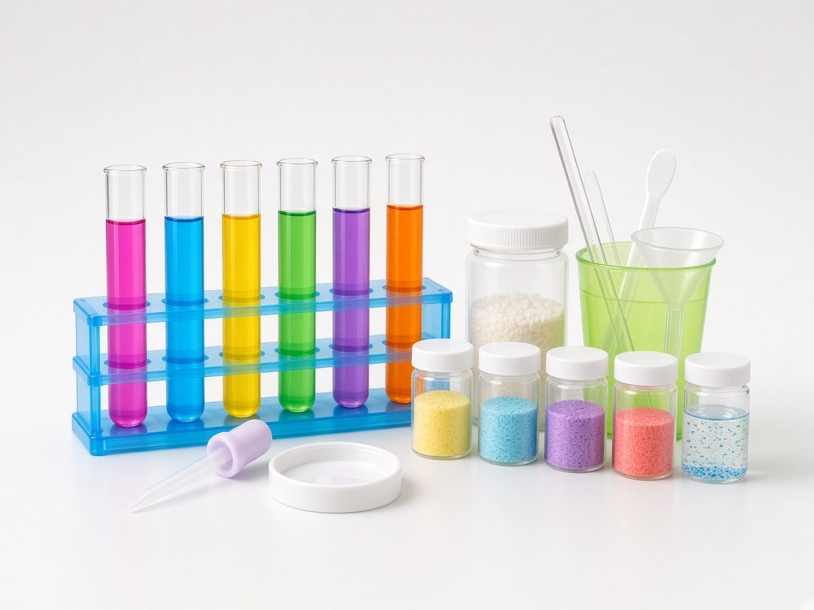 Kit de sciences pour enfant avec tubes et flacons