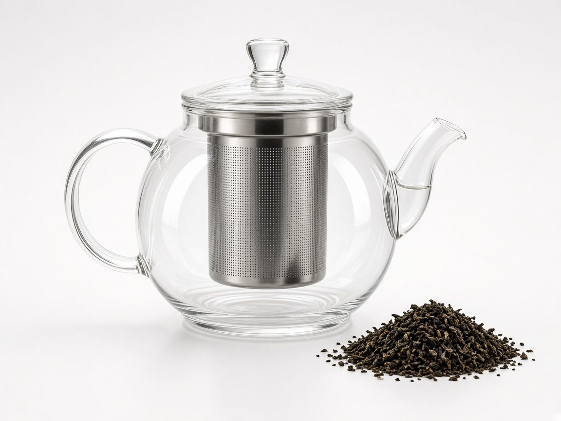 Théière en verre avec infuseur